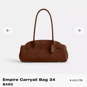 Coach Warm Brown Empire Carryall Bag 34